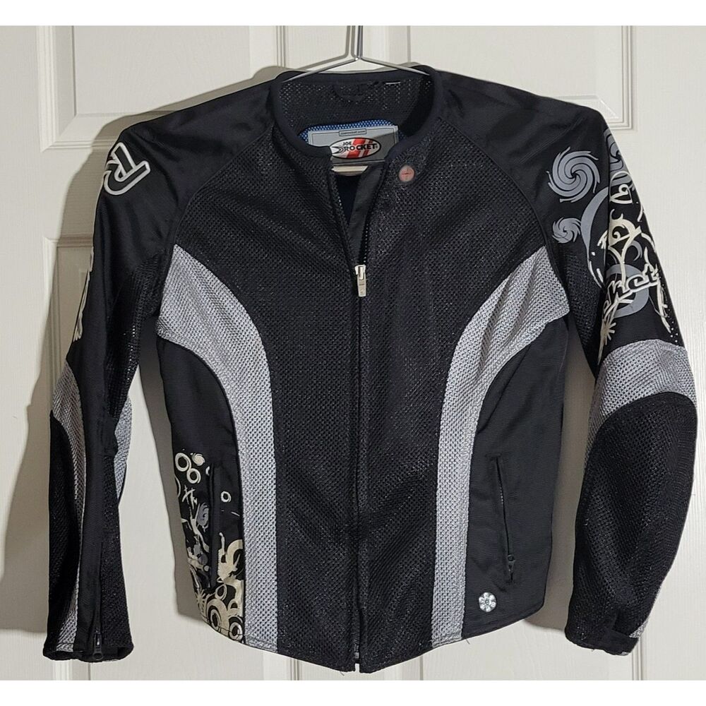 Joe Rocket Black & Gray Women's Mesh Motorcycle Jacket